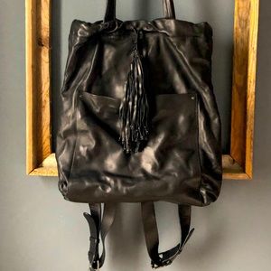 Kenneth Cole Italian leather convertible backpack
